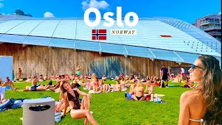 Oslo, Norway 🇳🇴- Summer Walk 2022 - 4K/60fps HDR - Walking Tour