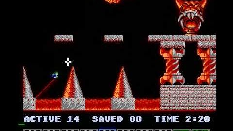 Lemmings (NES) taxing level 3 solution