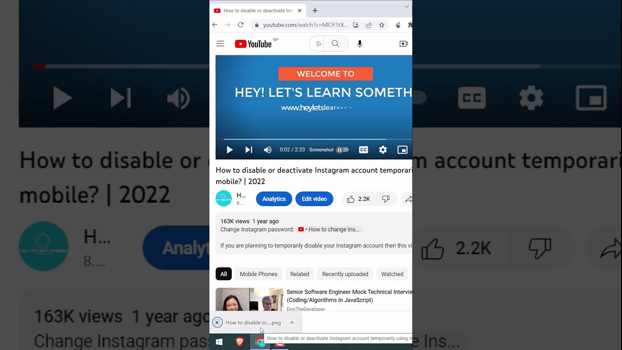 Take a YouTube screenshot using this Chrome Extension 