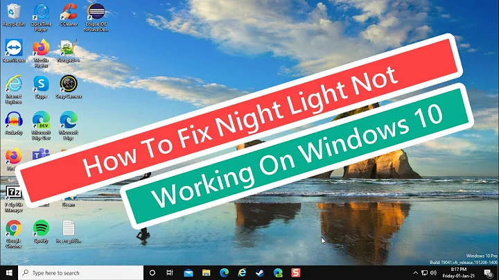 How to Fix Night Light Not Working On Windows 10