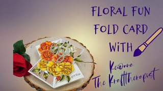 Floral Funfold Design| Simon Says Stamp| Cricut