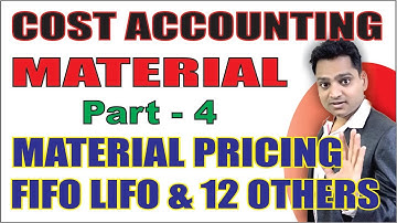 Cost Accounting Material Part 4 Methods of Pricing Material Issue FIFO LIFO HIFO NIFO Average Etc.