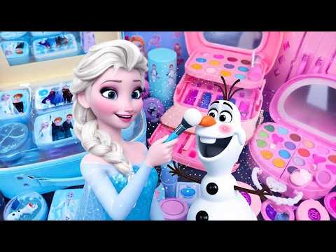 ULTIMATE Frozen Elsa Makeup Artist & Olaf Beauty Makeover 💄❄️ Satisfying Princess Toys ASMR
