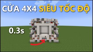 Xây Dựng Cửa 4x4 Siêu Tốc Độ Trong Minecraft! by steve MC 6,640 views 7 months ago 8 minutes, 56 seconds