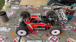 Kyosho inferno Mp9 tki4 v2 Unboxing and run!