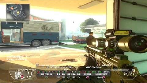Call of Duty Black Ops 2 custom game sniping match with friends