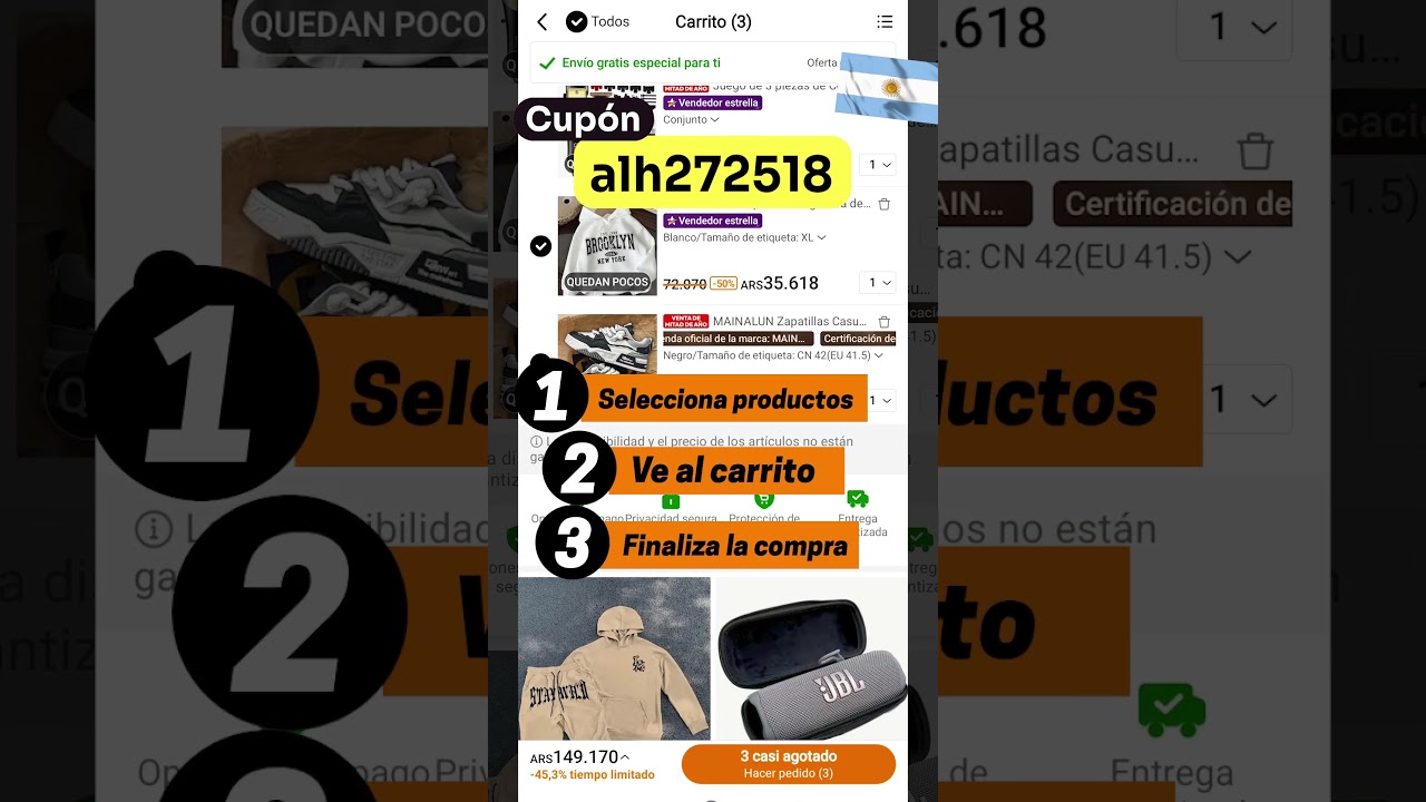 Código de Descuento TEMU Argentina 🟧 Cupón Exclusivo TEMU 2025 