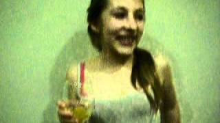 drinking a RAW egg!