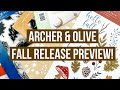 Archer & Olive Fall Release Haul and Preview! New Notebooks, Stickers, Washi, Stamps and Pens!