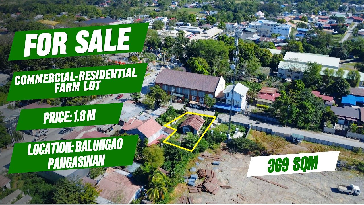 (520) FOR SALE 369 SQM RESIDENTIAL COMMERCIAL LOT, WALKING DISTANCE TO PUBLIC MARKET
