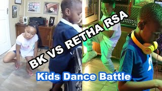 DJ Arch jnr&#39;s African kids Dance Battle | Bk VS Retha RSA | djay pro