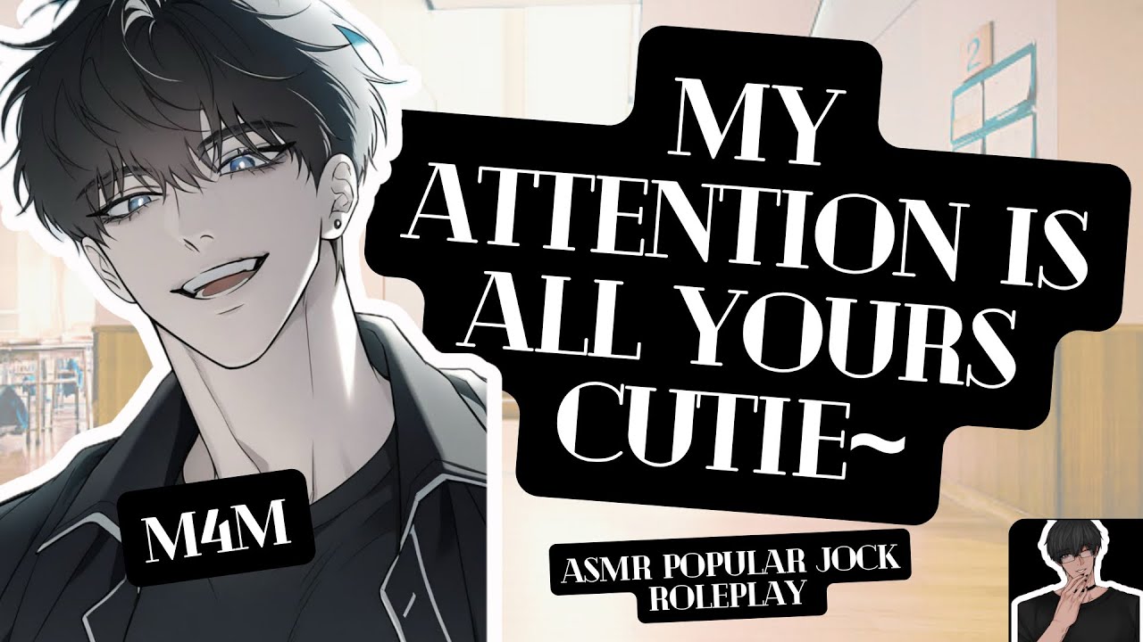 [ASMR M4M] Сталкиваешься с популярным спортсменом-химбо в коридоре, и он флиртует с тобой!? [ЗАЩИ...