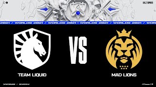 TL vs. MAD | Worlds 2021 Групповая стадия День 1 | Team Liquid vs. MAD Lions