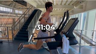 31:04 10k on a Treadmill