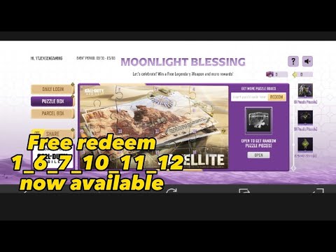 free redeem 1 6 7 11 12code PUZZLE BOX #puzzlebox #moonlightblessing # ...