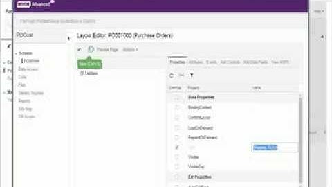 MYOB Advanced Customisation