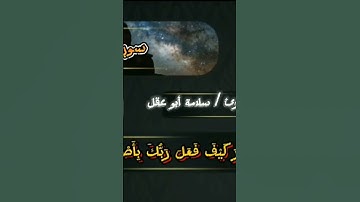 سوره الفيل بصوت القارئ سلامه بن عقل #اكسبلور #تيك_توك #دويتو #راحة_نفسية #لايك #حالات_واتس