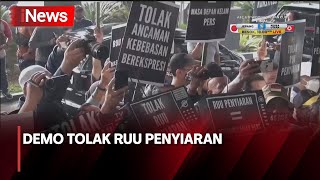 Aksi Unjuk Rasa IJTI Tolak RUU Penyiaran di Malang, Jatim - iNews Pagi 18/05