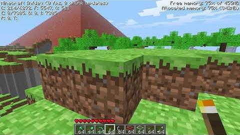 Minecraft: Past - Future | #61 | Infdev 20100325 | FPS Bug and Goodbye Brick Pyramid!