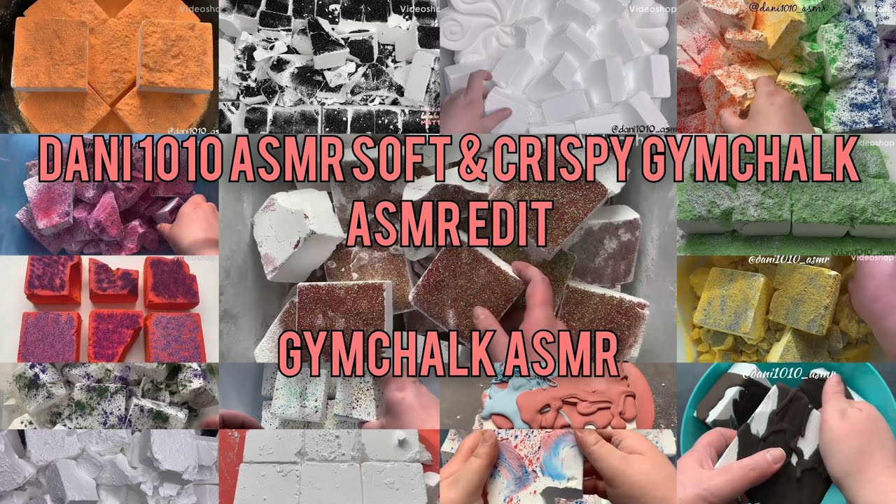 Soft & crispy plain jane gymchalk crumble asmr | long edit comp of @Dani1010ASMR | variety crush 🌺