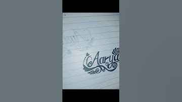 how to draw aarya name drawing #shortvideo #youtubeshorts