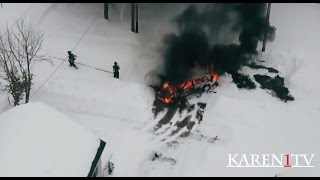 Utica,New York Biggest Snow Storm From The Air- Karen1TV