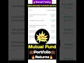 🔥My Mutual Fund Portfolio💼[16 Jun 2024]Weekly Portfolio Returns🔥💵#Shorts#Groww#Investment#mutualfund