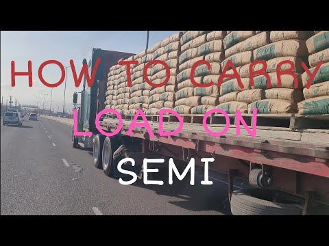 HOW 11OO BAGS 🎒 OF CEMENT IS TRANSPORTED , DRIVER ✋️ STEADY #INTERNATIONAL #PETERBILT