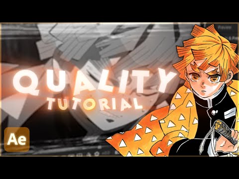 BEST QUALITY For AMV Edits | After Effects Tutorial