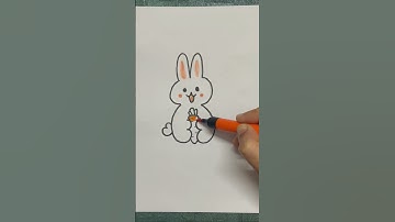 how to draw rabbit using number 3#bunnydrawingforkids#cutebunny#subscribe#shorts#viralshorts#bunny