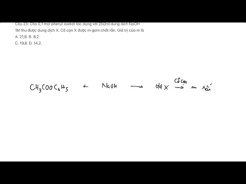 Video Hoá học 12 giữa kỳ 1  khối lượng chất rắn khan sau cô cạn - youtube