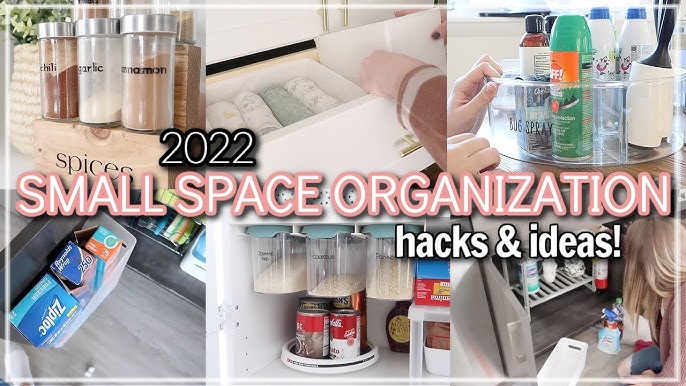 SMALL KITCHEN ORGANIZATION IDEAS 2023 / RENTER FRIENDLY SMALL SPACE  ORGANIZATION HACKS & IDEAS 