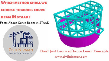 Which Method Shall we Choose to Model Curve Bam in STAAD | Facts About Curve Beam in STAAD