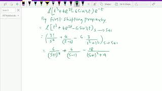 Laplace transform : - ( First shifting property ; Solving problems ) - 13.
