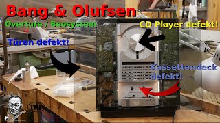 B&O Overture / Beosystem Kassettendeck, Türen und CD Player reparieren. Antriebsgummi wechseln.