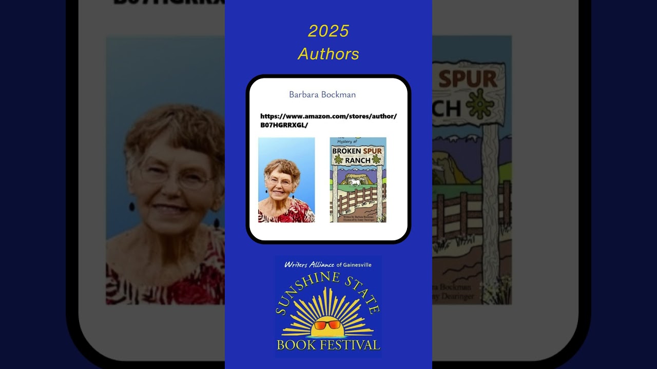 Sunshine State Book Festival 2025 - Lets Say Hello to Some of the Authors We have so Far 