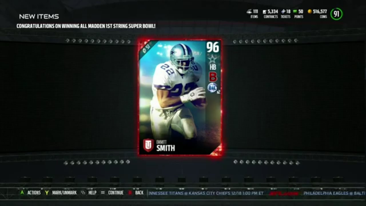 WE GOT 96 OVERALL LIMITED EDITION EMMIT SMITH!! - Madden NFL 17 Ultimate Team Gameplay