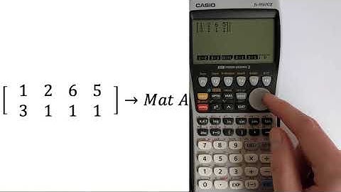 CASIO FX-9860GII Calculator: How to Find Row Echelon Form (REF) and Row Reduced Echelon Form (RREF)