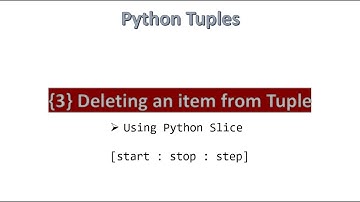 {3} Deleting an item from Tuple || Python [ Hindi ]