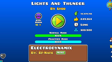 (Demon 39) "Lights And Thunder" 100% By Lyod | Geometry Dash 2.2