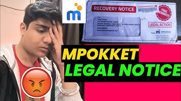 MPOKKET LEGAL NOTICE HOGA POLICE 👮CASE😰😰?  |mpokket loan app| #mpokket #loanapp