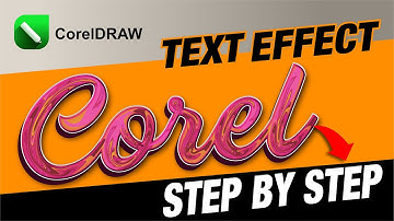 CorelDraw Tutorial: Marble Calligraphy Text effect | STEP BY STEP