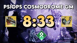 Psiops Battleground: Cosmodrome GM in 8:33! (Platinum, WR)
