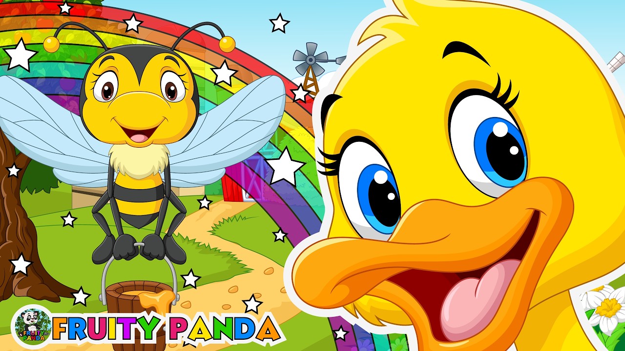 Five Little Ducks + Honey Bees - Nursery Rhymes & Kids Songs | Baby Songs