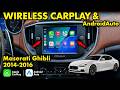 V2 Wireless CarPlay and Wireless AndroidAuto in Maserati Ghibli 2014 2015 2016