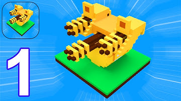 3D Merge Defense - Gameplay Part 1 All Levels 1-35 (Android, iOS)