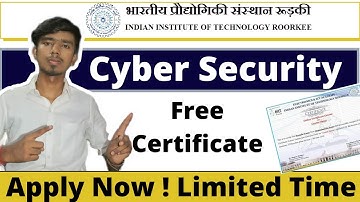 IIT Roorkee Free Certificate | Cyber Security Certificate Download | Free Certificate