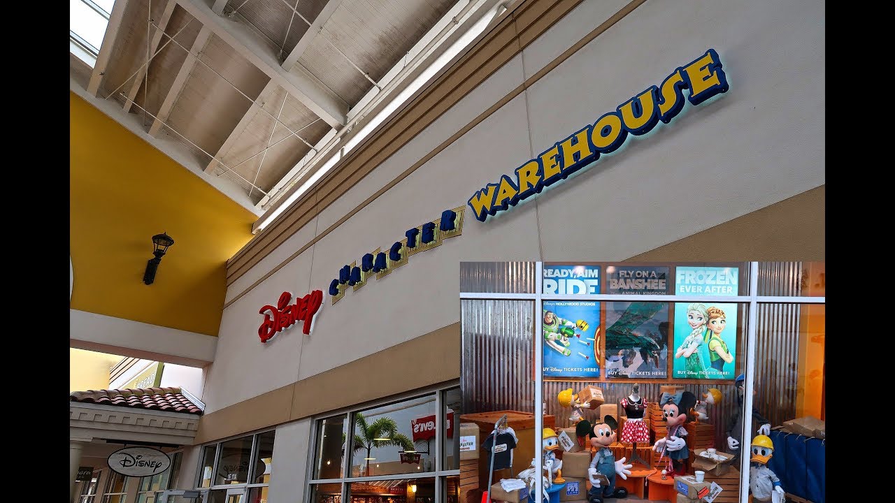 Disney Character Warehouse International Drive Premium Outlets - YouTube