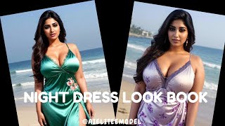 [4K] Digital Diva: Ai Indian Model's Wardrobe Lookbook #Beauty #Viral #Nightsuit