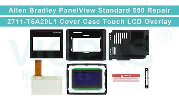 2711-T5A20L1 Allen-Bradley PanelView 550 Touchscreen Front Overlay LCD Display HMI Case Cover Repair